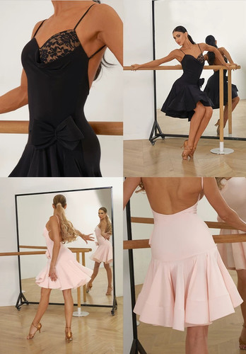 ラテンワンピース　ZYM
ライトブルー フリンジ付き 社交ダンスドレス Mサイズ The Nutcracker」 ラテンワンピース【ZYM 2444】 | adsjapan