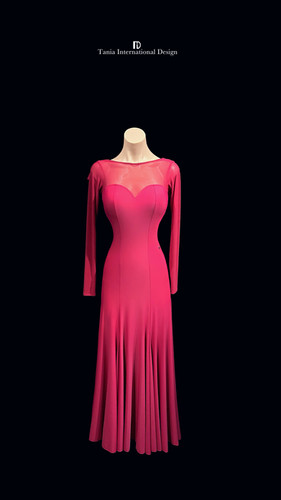 TID M281D】ボールルームワンピース（チェリーレッド） | adsjapan