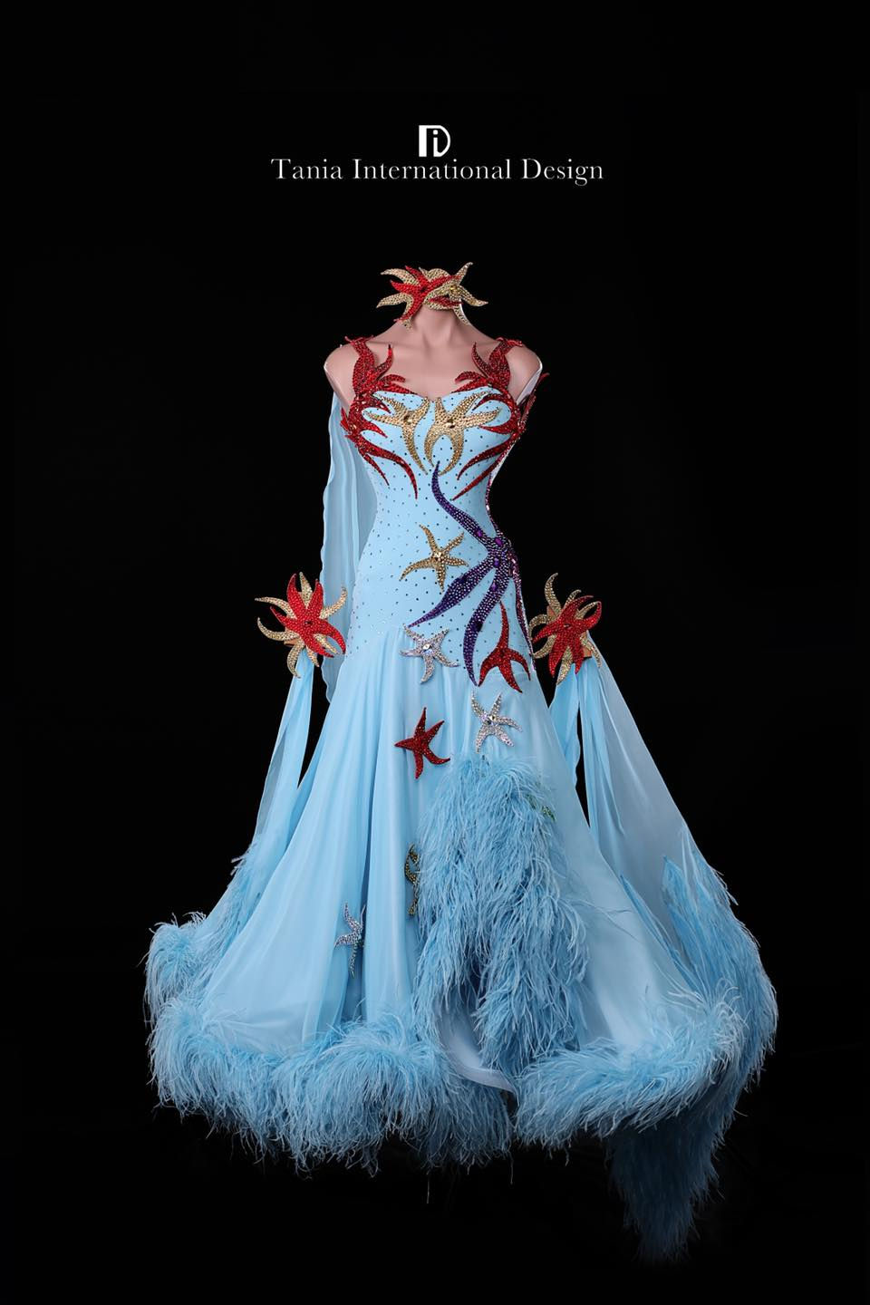 セミオーダー可能【TIDM546】ヒトデ輝く幻想的なドレス