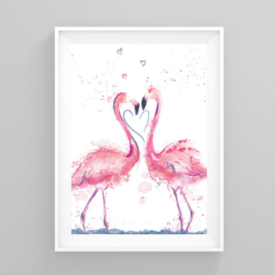 Flamingos In Love