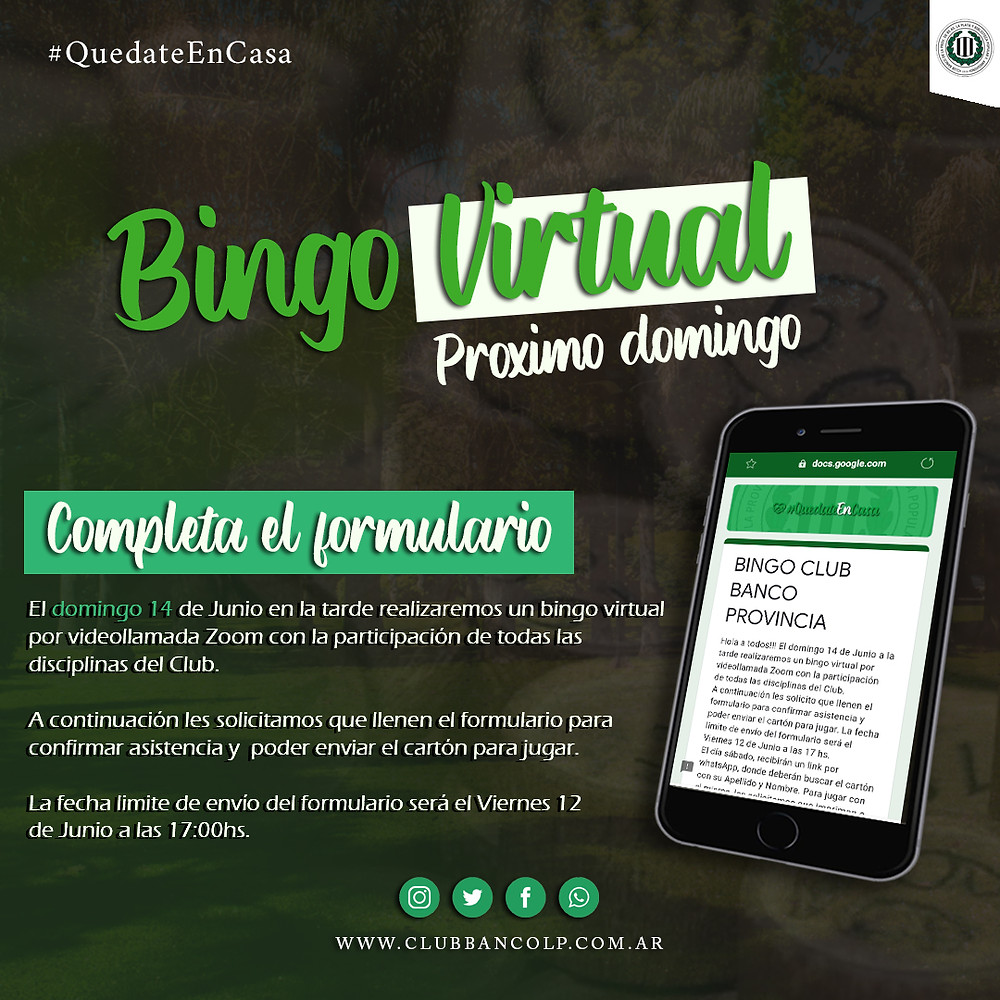 Bingo Instructivo Para Participar En El Bingo