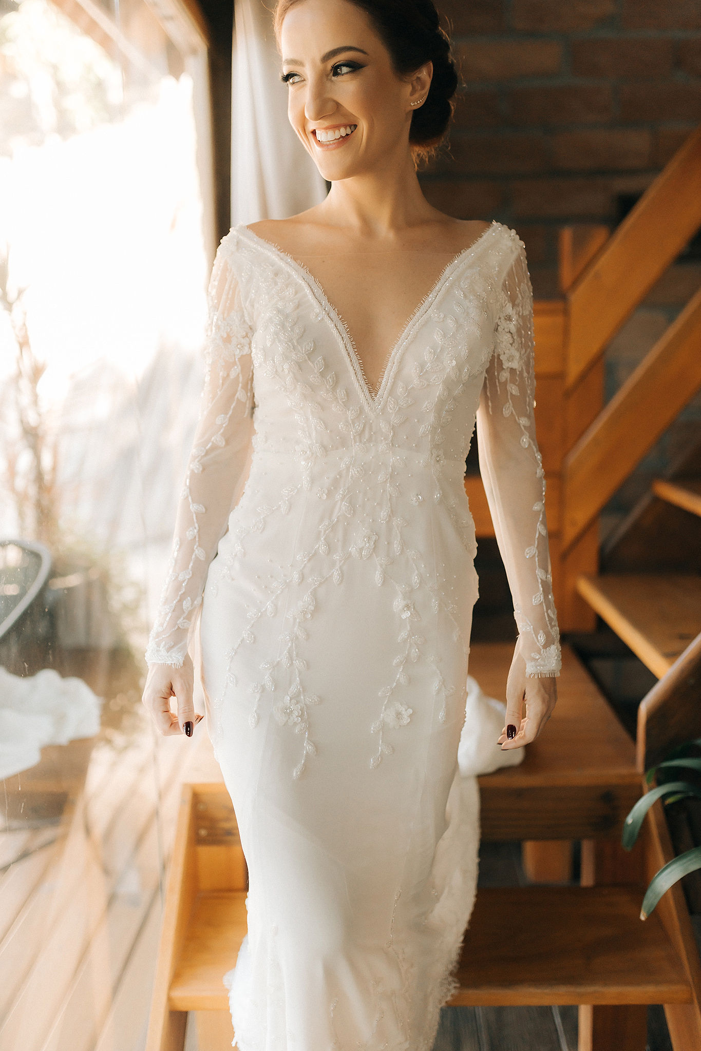 Vestido de noiva Sophia Thiesen boho bordado