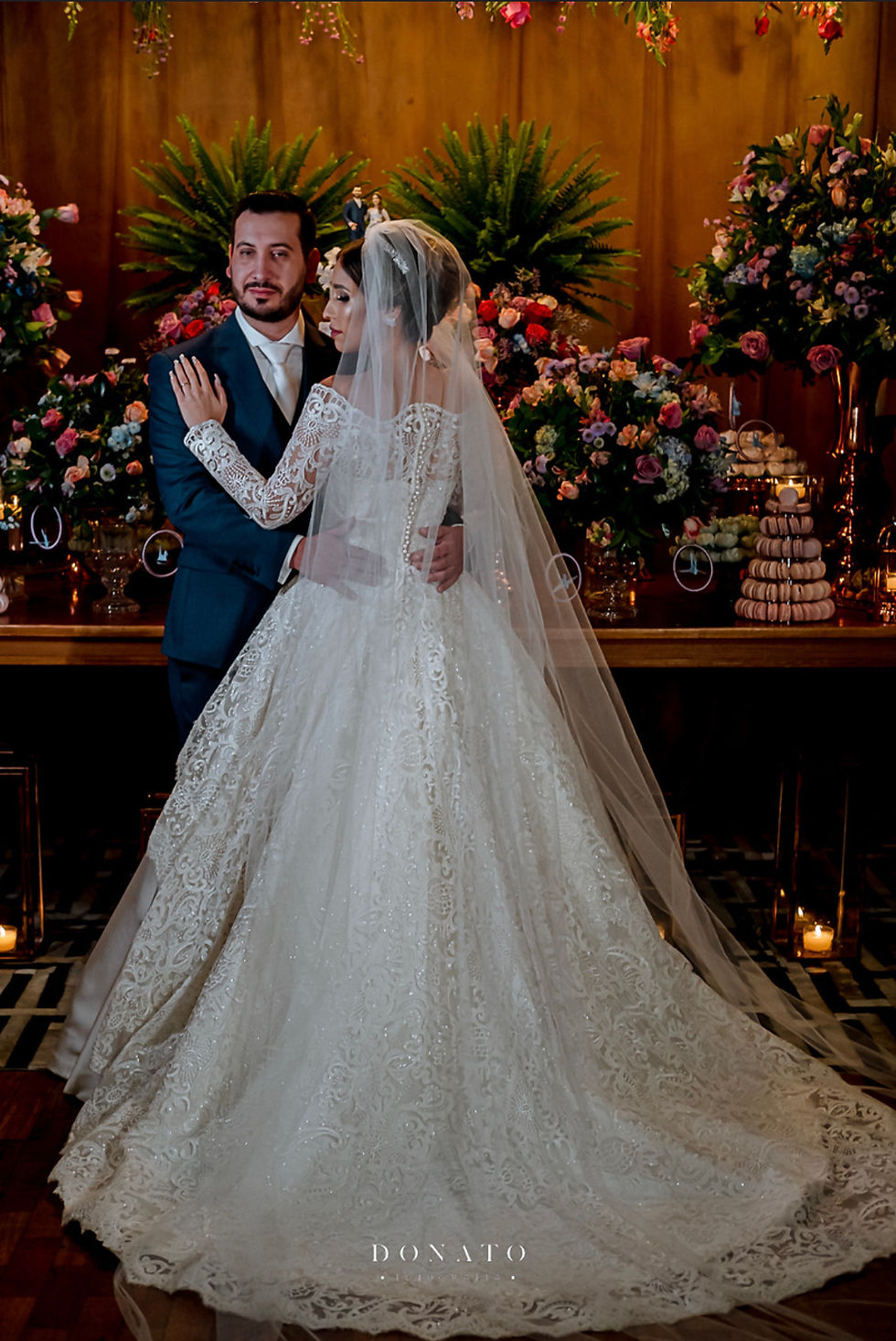 Miniatura: Vestido de noiva Lucas Anderi princesa ombro a ombro