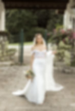 Vestido de noiva Carol Hungria semi sereia com brilho