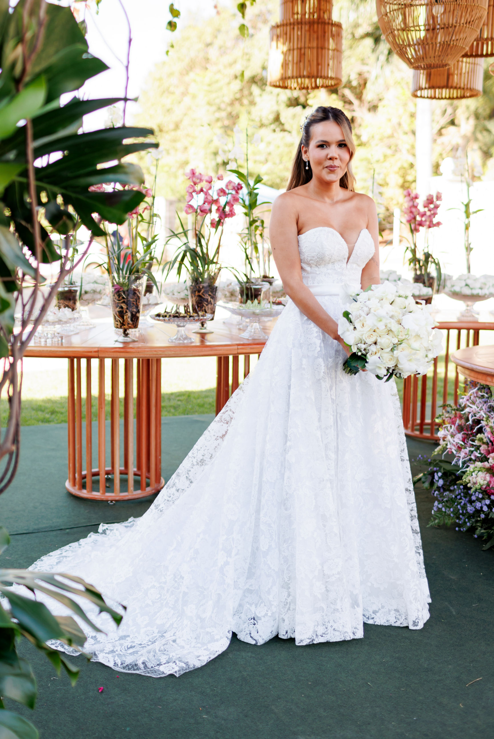 Vestido de noiva Jarice em renda