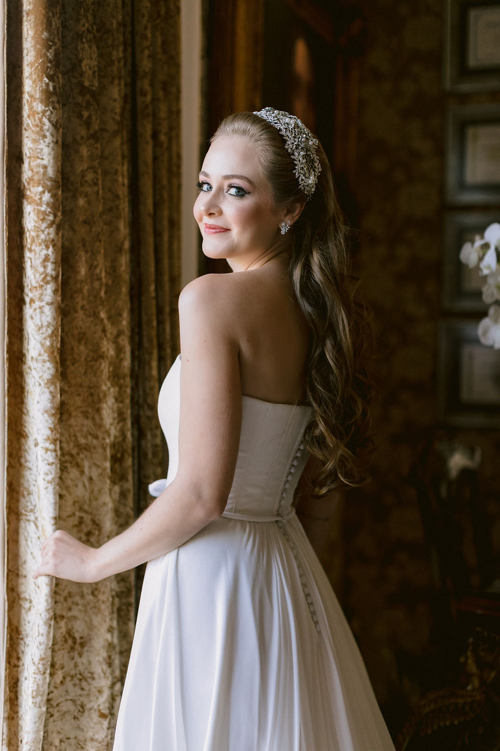 Vestido de noiva Aya minimalista evase