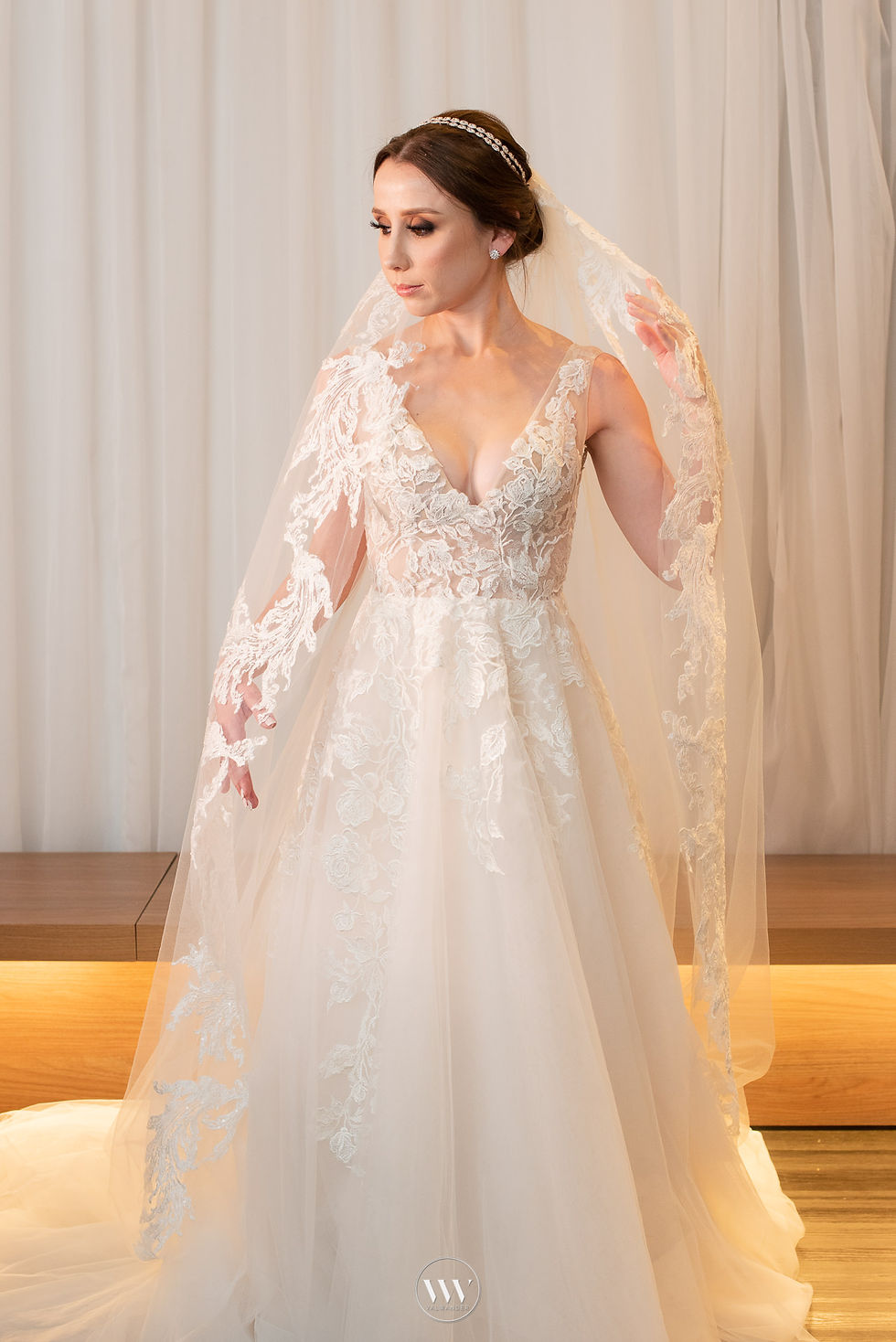 Vestido de noiva Belga Jarice evase