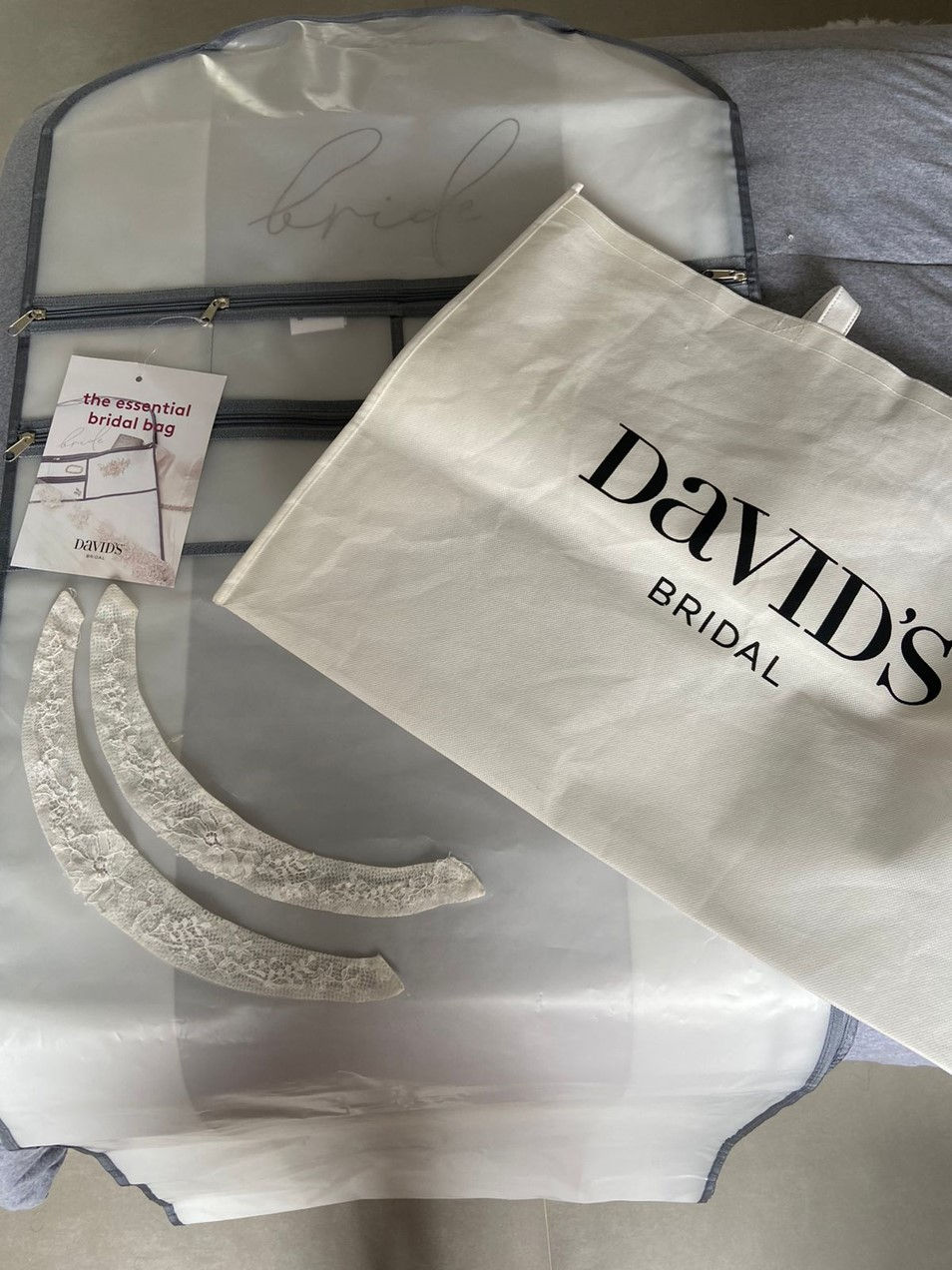 Miniatura: Vestido de noiva Davids Bridal boho tomara que caia