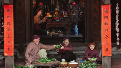 Hà Nội tái hiện truyền thống Tết cổ truyền quyến rũ ở Làng cổ Đường Lâm