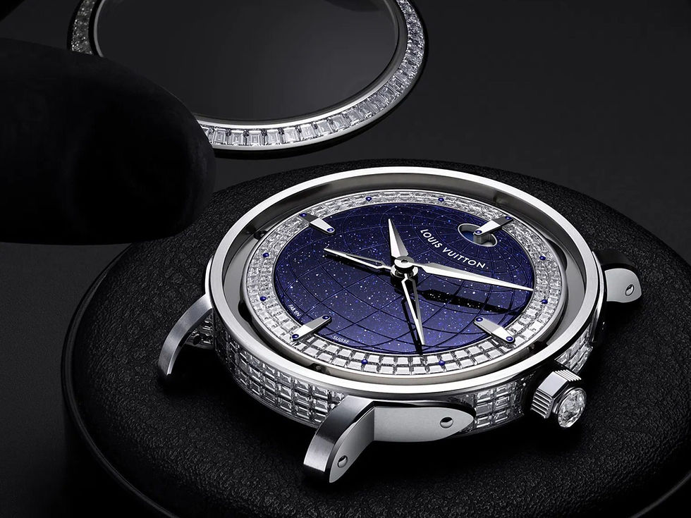 Louis Vuitton Escale Twin Zone Platinum: kỹ nghệ múi giờ kép chính xác đến từng phút