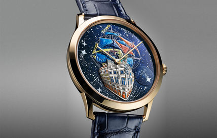 Slim d’Hermès Flagship: Bầu trời đêm trên cổ tay, kiệt tác dành cho tâm hồn lãng mạn