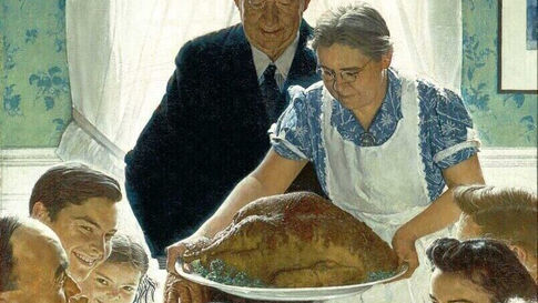 Norman Rockwell khắc hoạ giấc mơ Mỹ thời chiến thông qua "Freedom from Want"