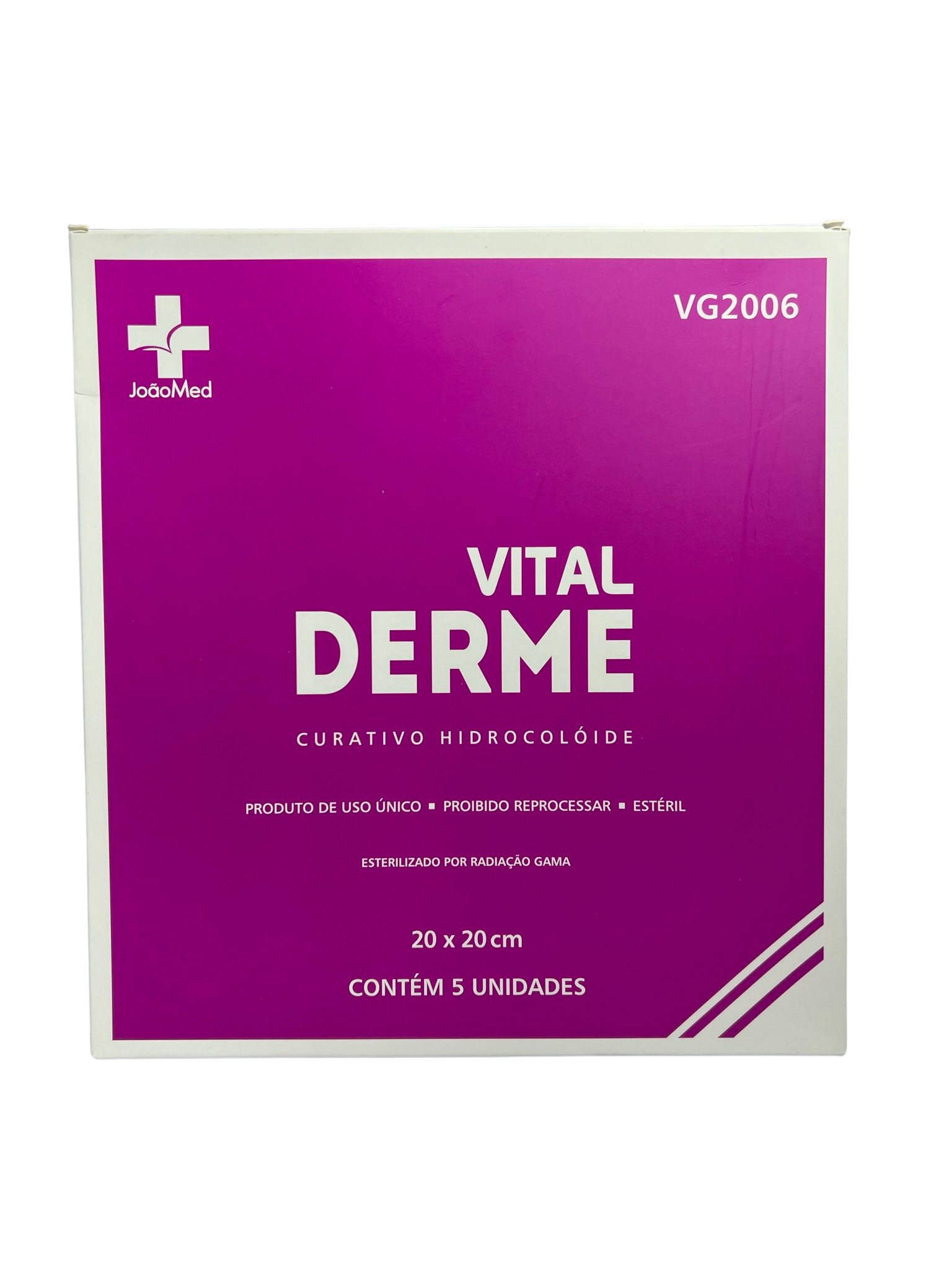 Curativo Hidrocolóide Estéril 20x20cm - un JOÃOMED