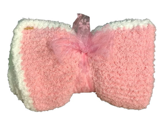 Miniature : Couverture douce et chic rose saumon