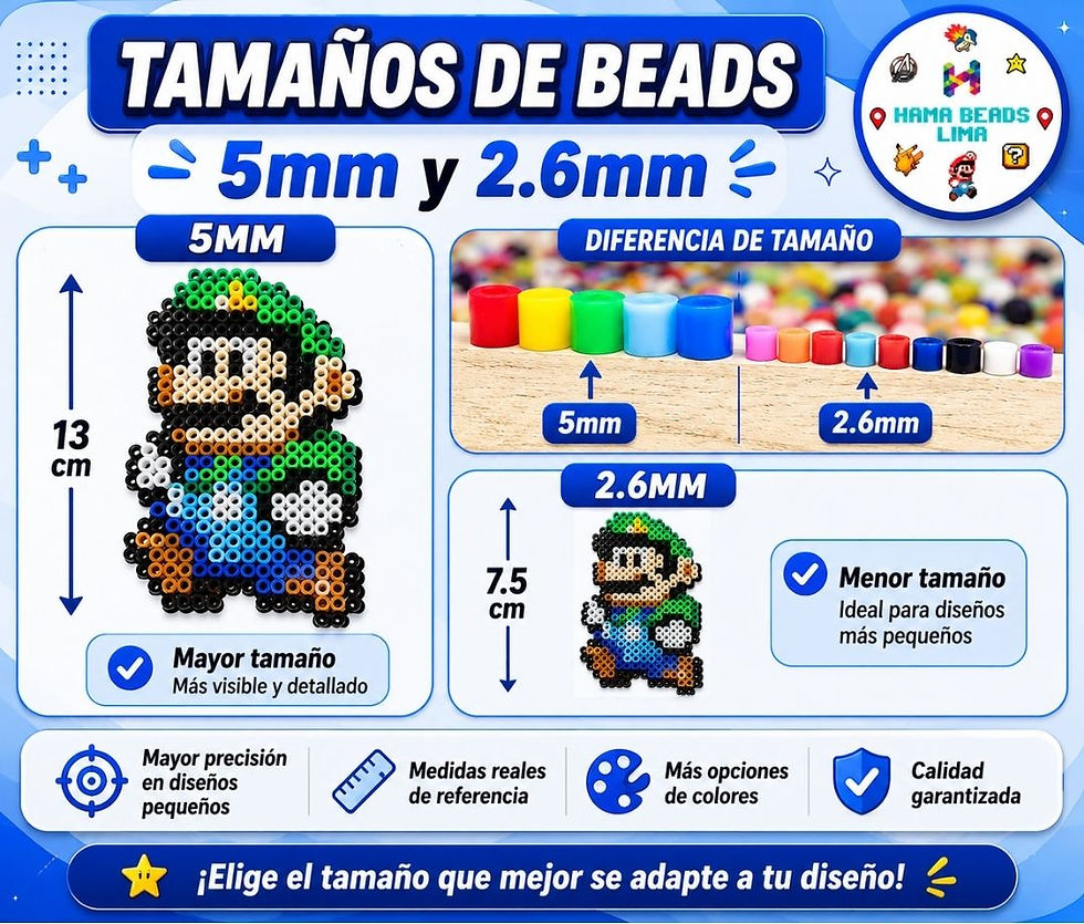 DIFERENCIA DE BEADS DE 5MM Y 2.6MM