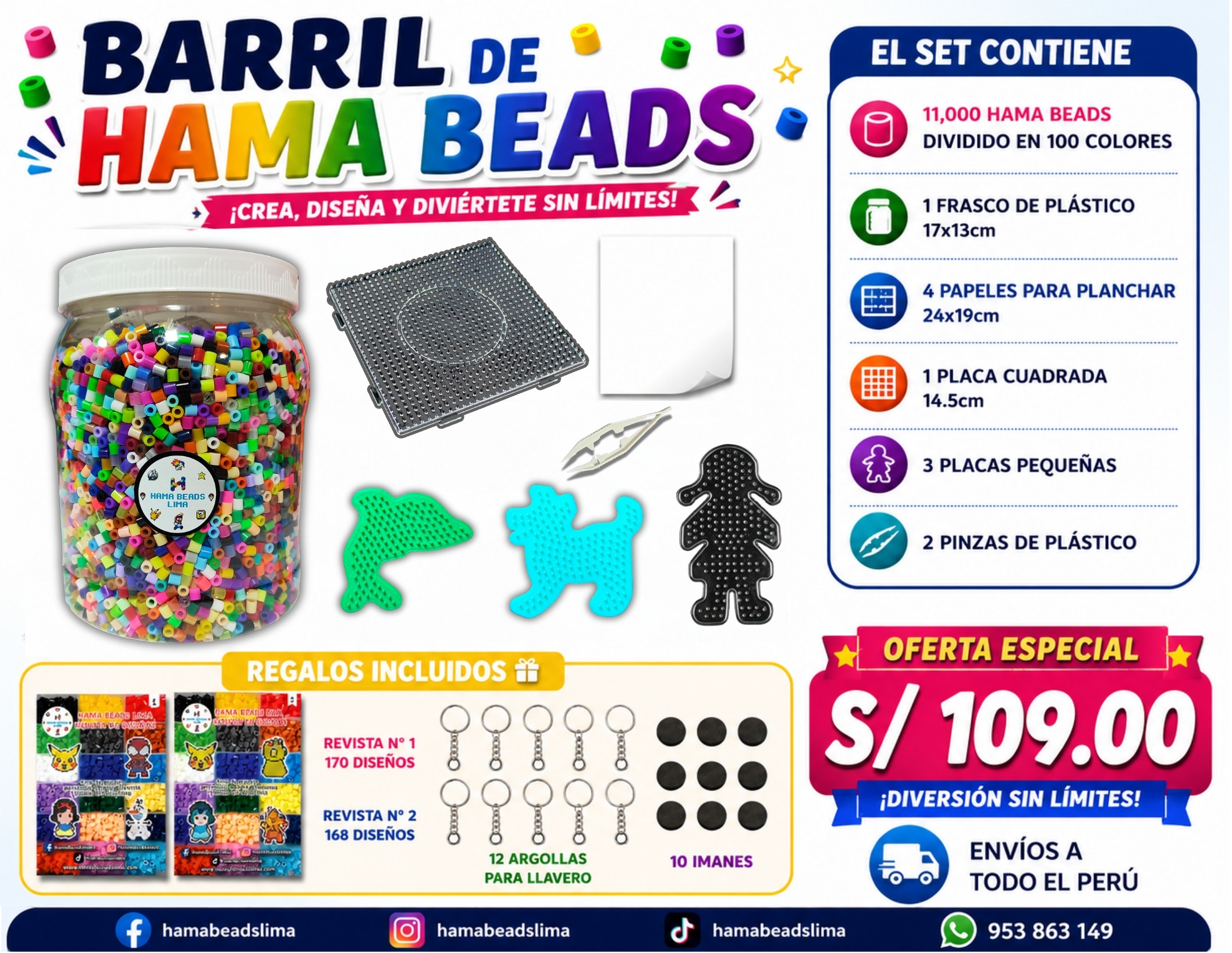 Barril de Hama Beads 5mm