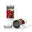 Thumbnail: Red flower white Travel mug with a handle