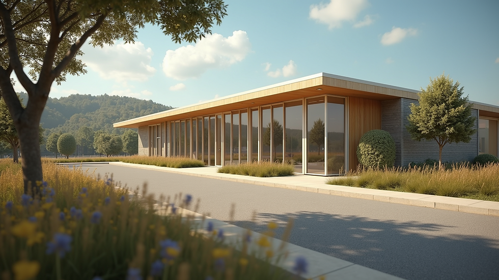 Wide angle view of Royalty Community Health site