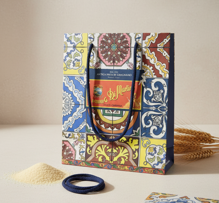 Pastificio Di Martino — Shopper D&G (foto reale)