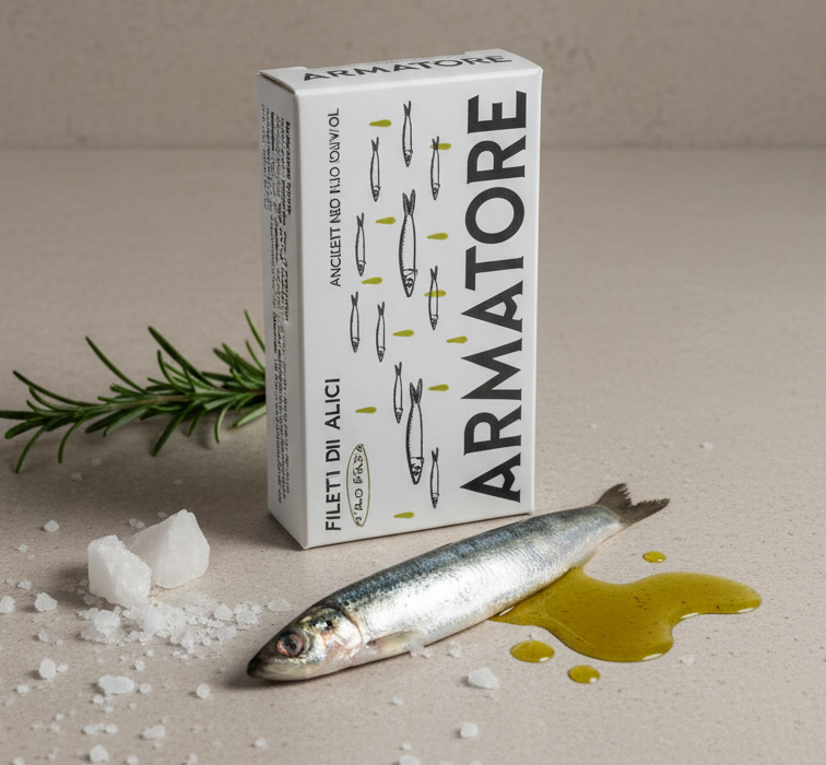 Armatore — Astuccio alici (ambientata)