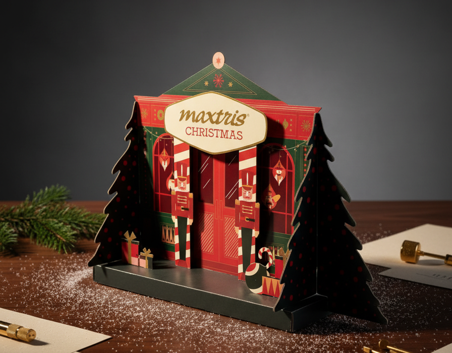 Maxtris Christmas — Display ambientato