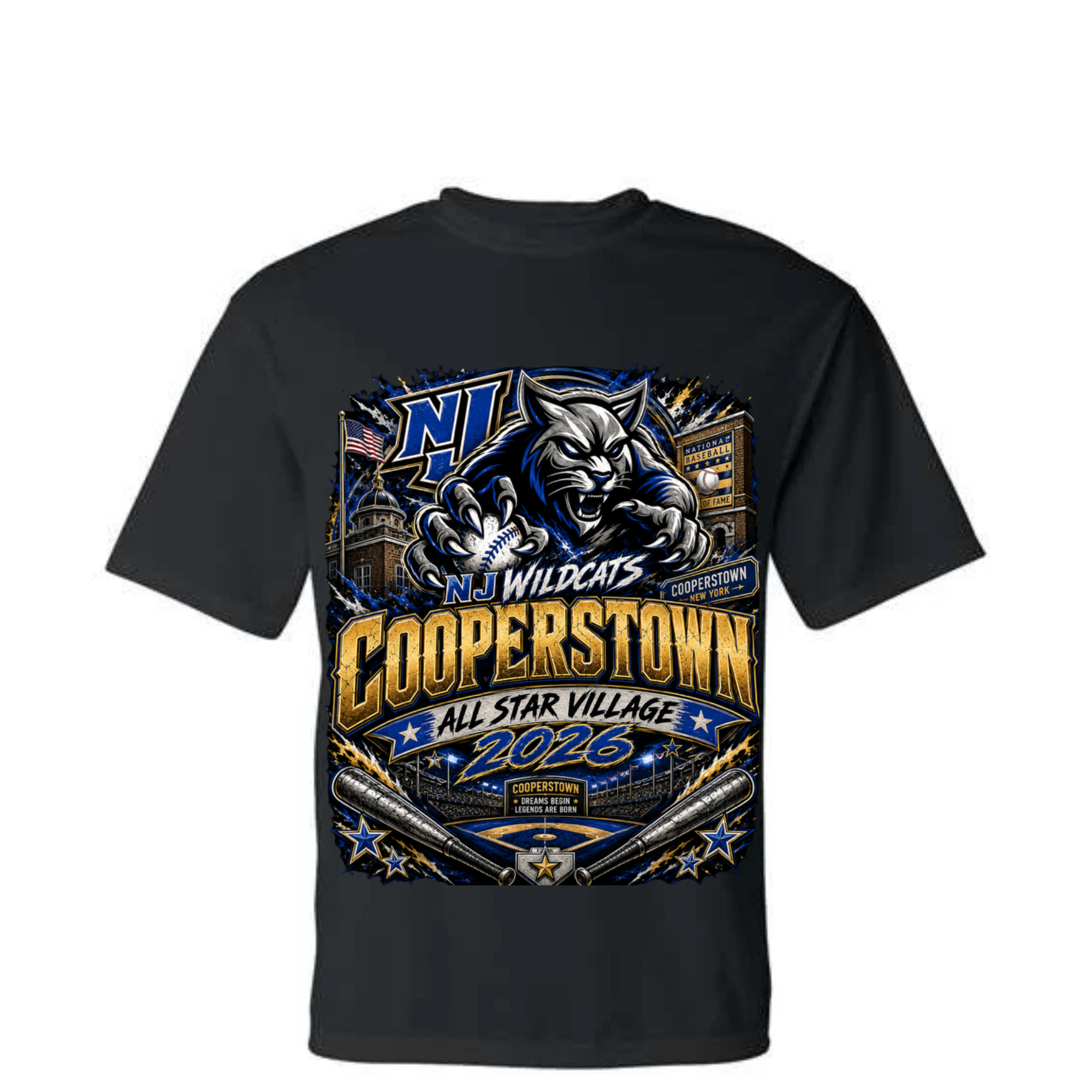 WC 12U Cooperstown All Star Village T-Shirt