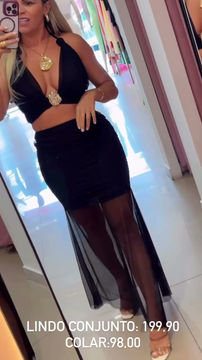 Miniatura: Conjunto Saia Longa Tule