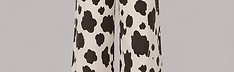 Calça Barrel Vaquinha Cow Boho