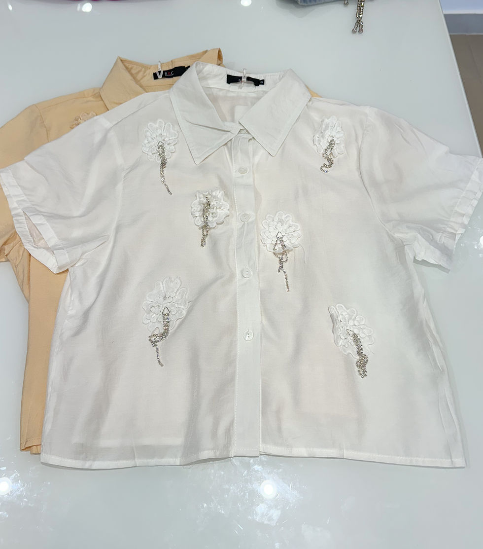 Miniatura: Camisa Flor Strass