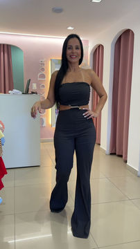 Miniatura: Macacão Flare Sem Alça