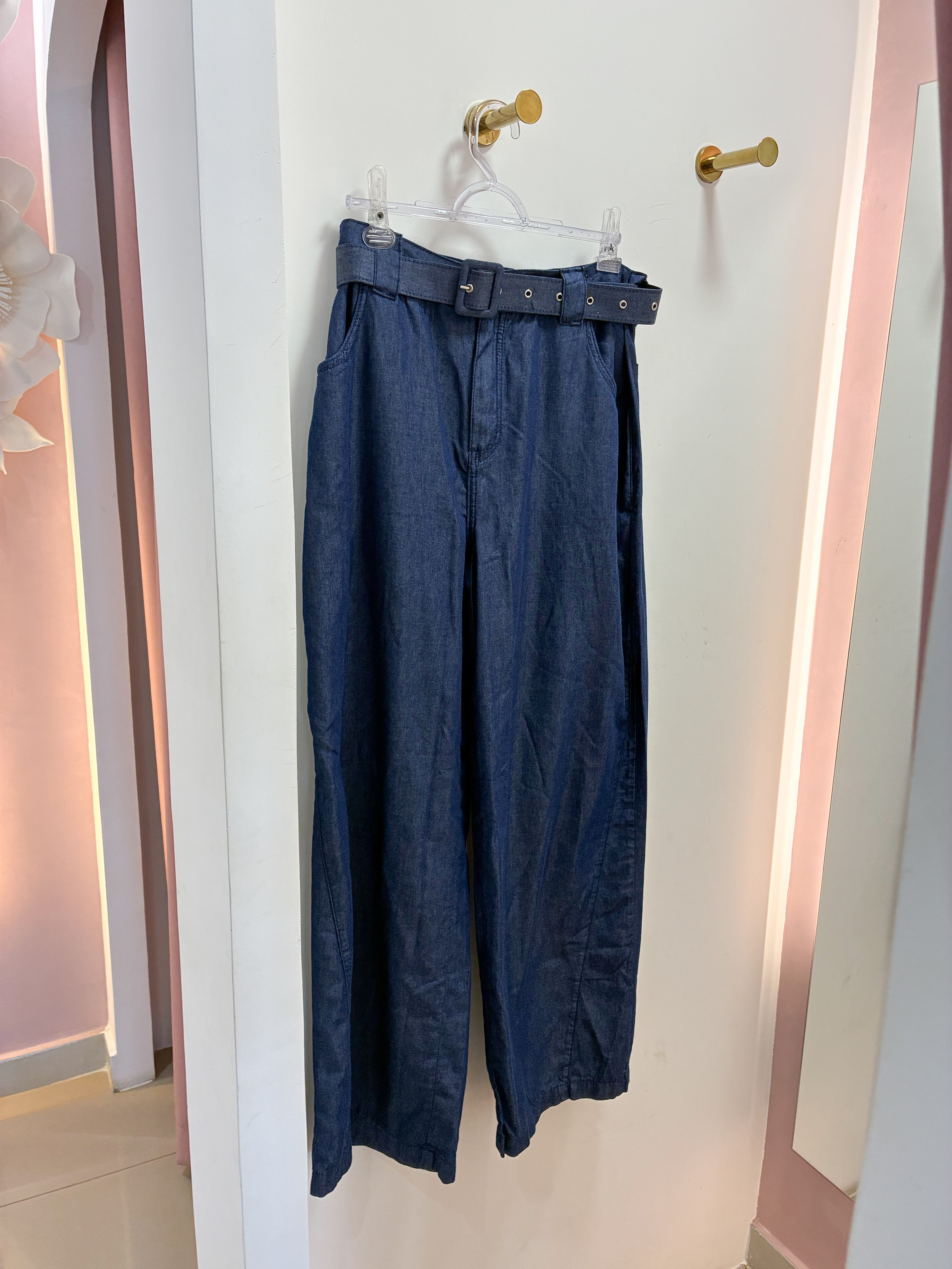 Calça Pantalona Cinto