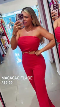 Miniatura: Macacão Flare Sem Alça