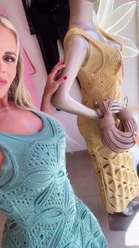 Miniatura: Vestido Tricô Vazado