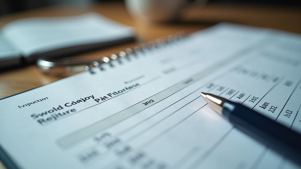 Close-up view of a ledger with financial entries