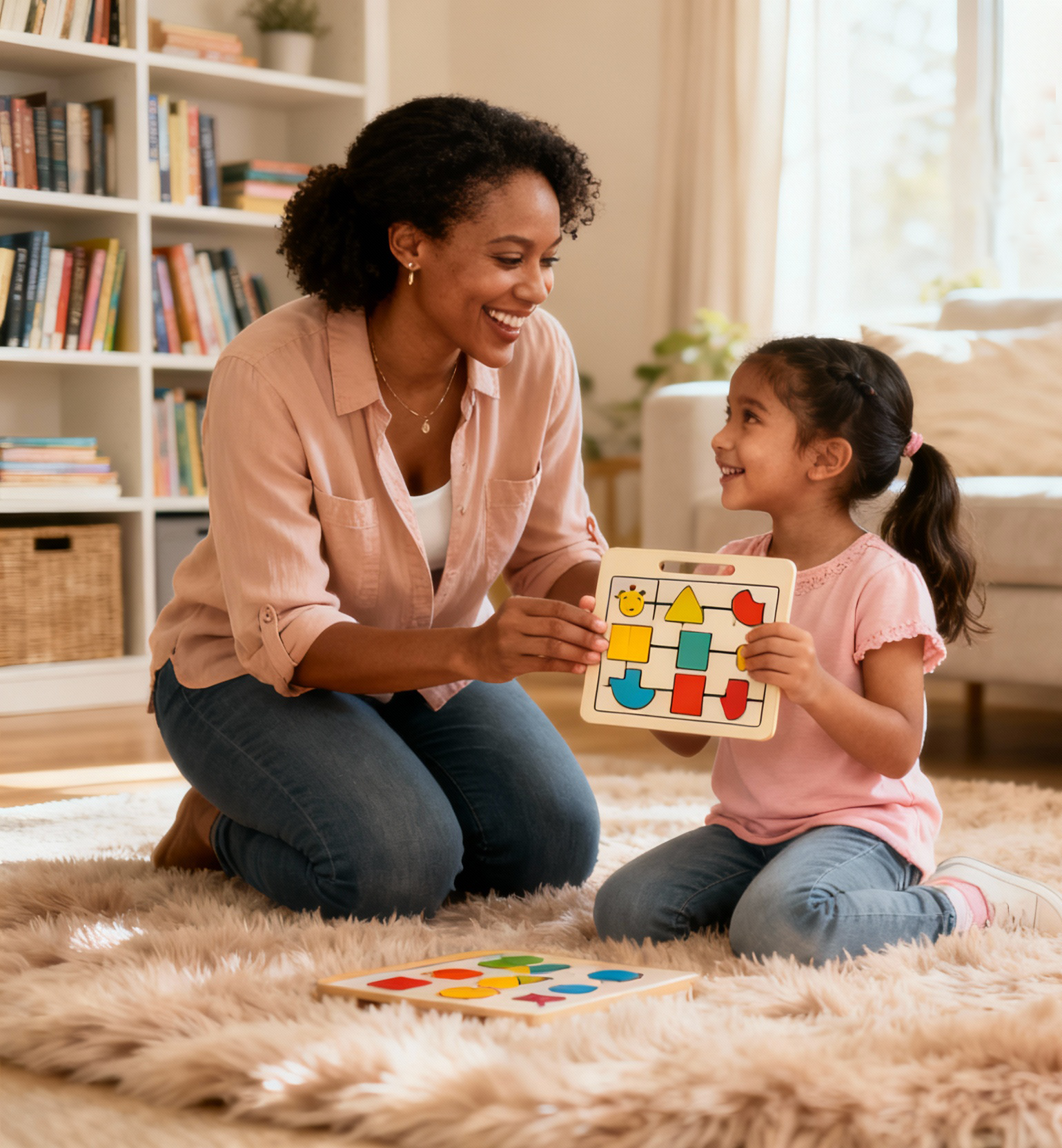 BCBA working with child