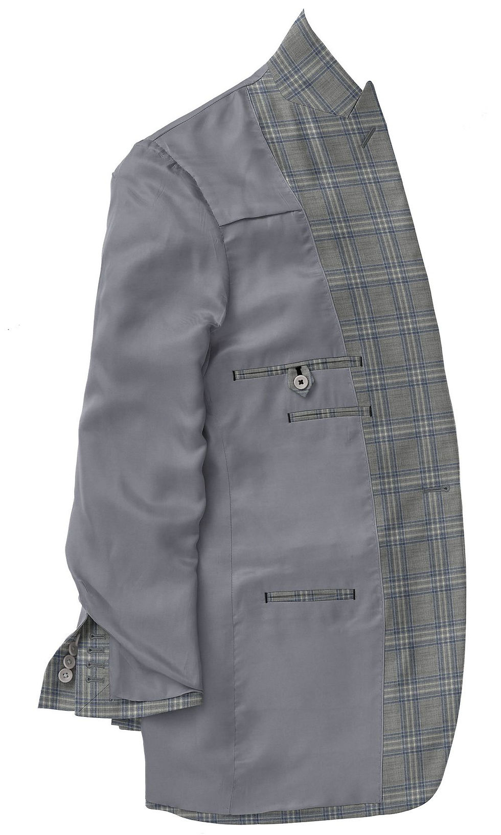 Thumbnail: Light Grey and Blue Sports Coat