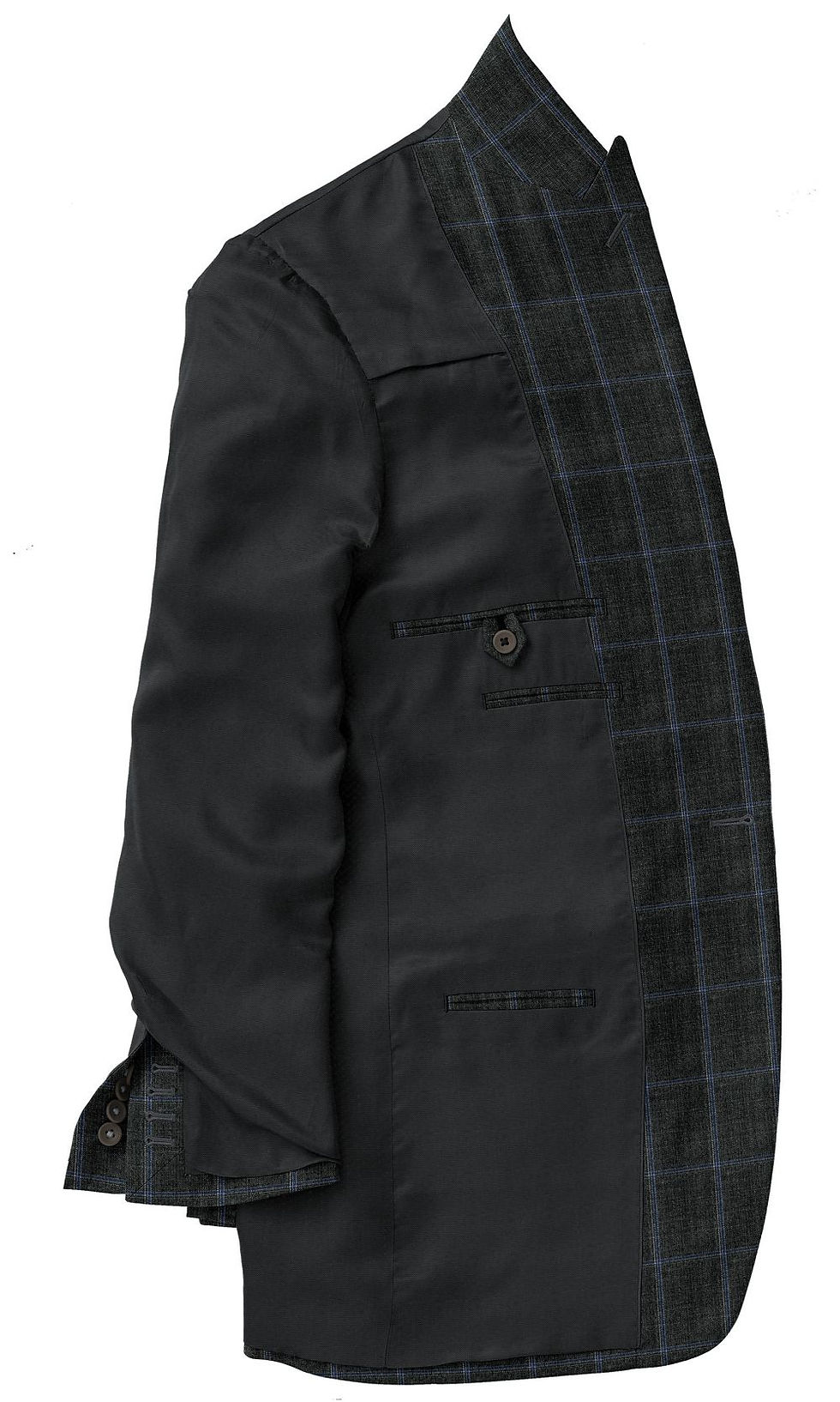 Thumbnail: Grey and Blue Windowpane Suit