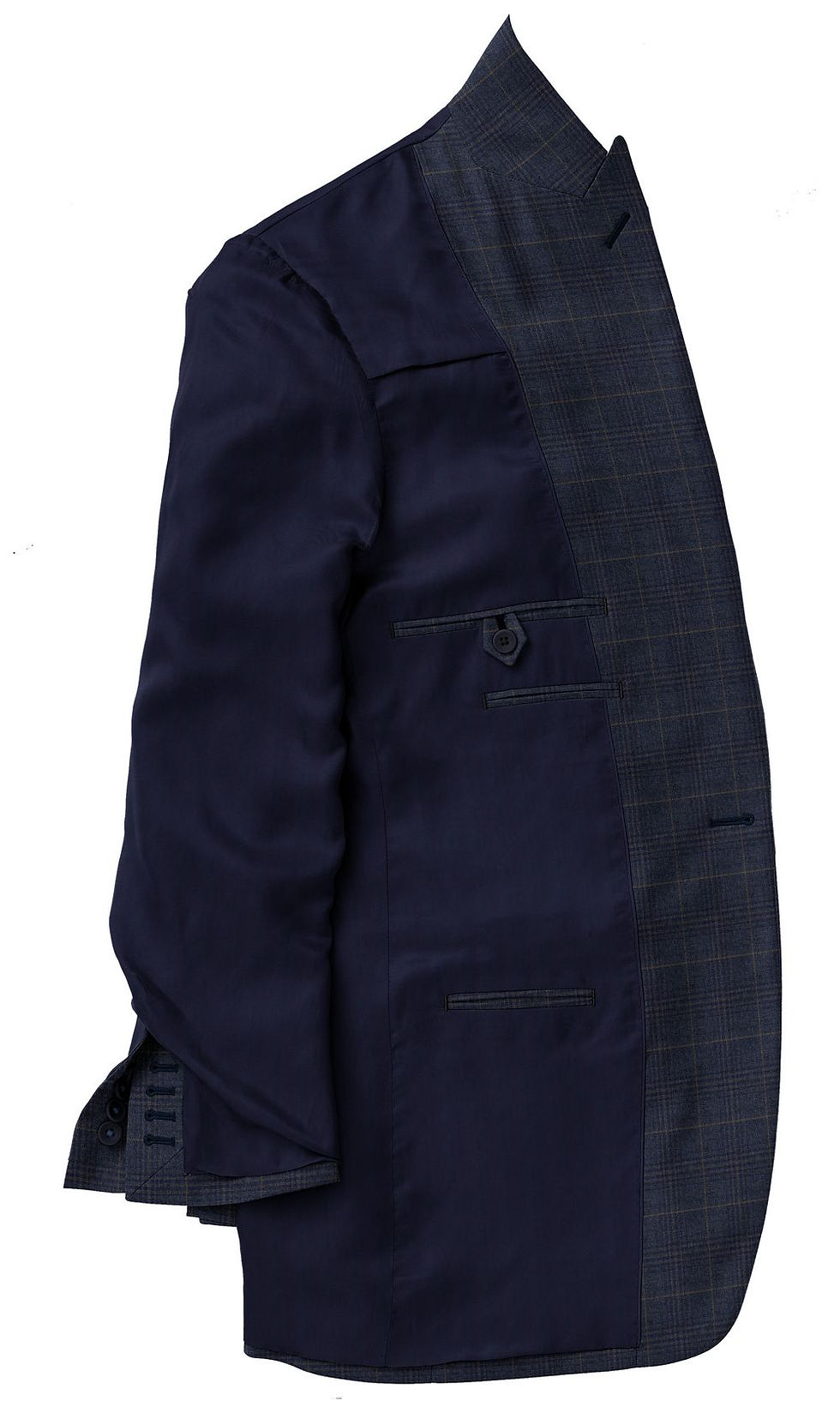Thumbnail: Blue and Brown Plaid Sport Coat