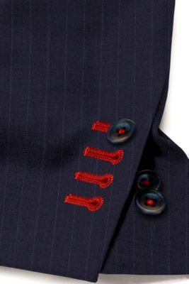 Thumbnail: Navy with Blue Stripe Suit