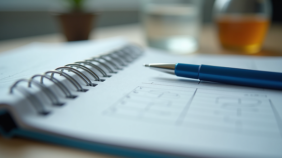 Close-up view of chemistry textbook and notes with a pen