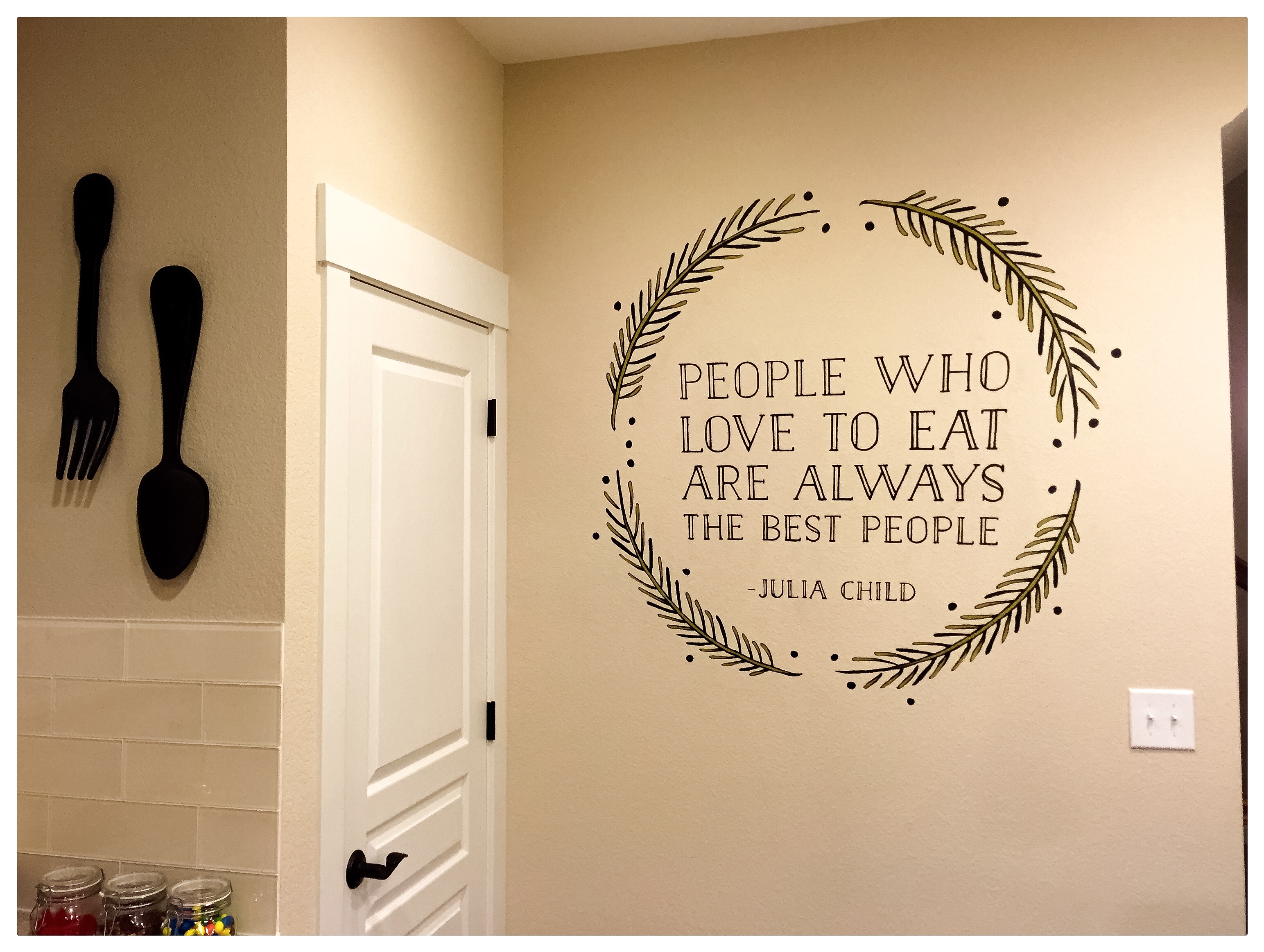 Painted Kitchen Quote