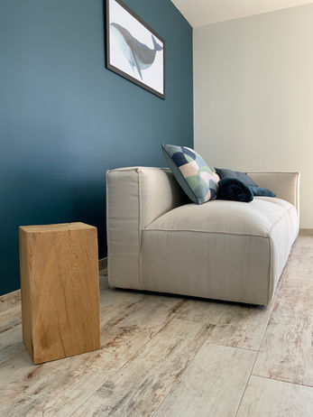 éjour décoré d’une maison de location à La Cotinière, Île d’Oléron