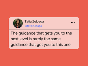 The Advice That Got You Here Might Not Get You There
