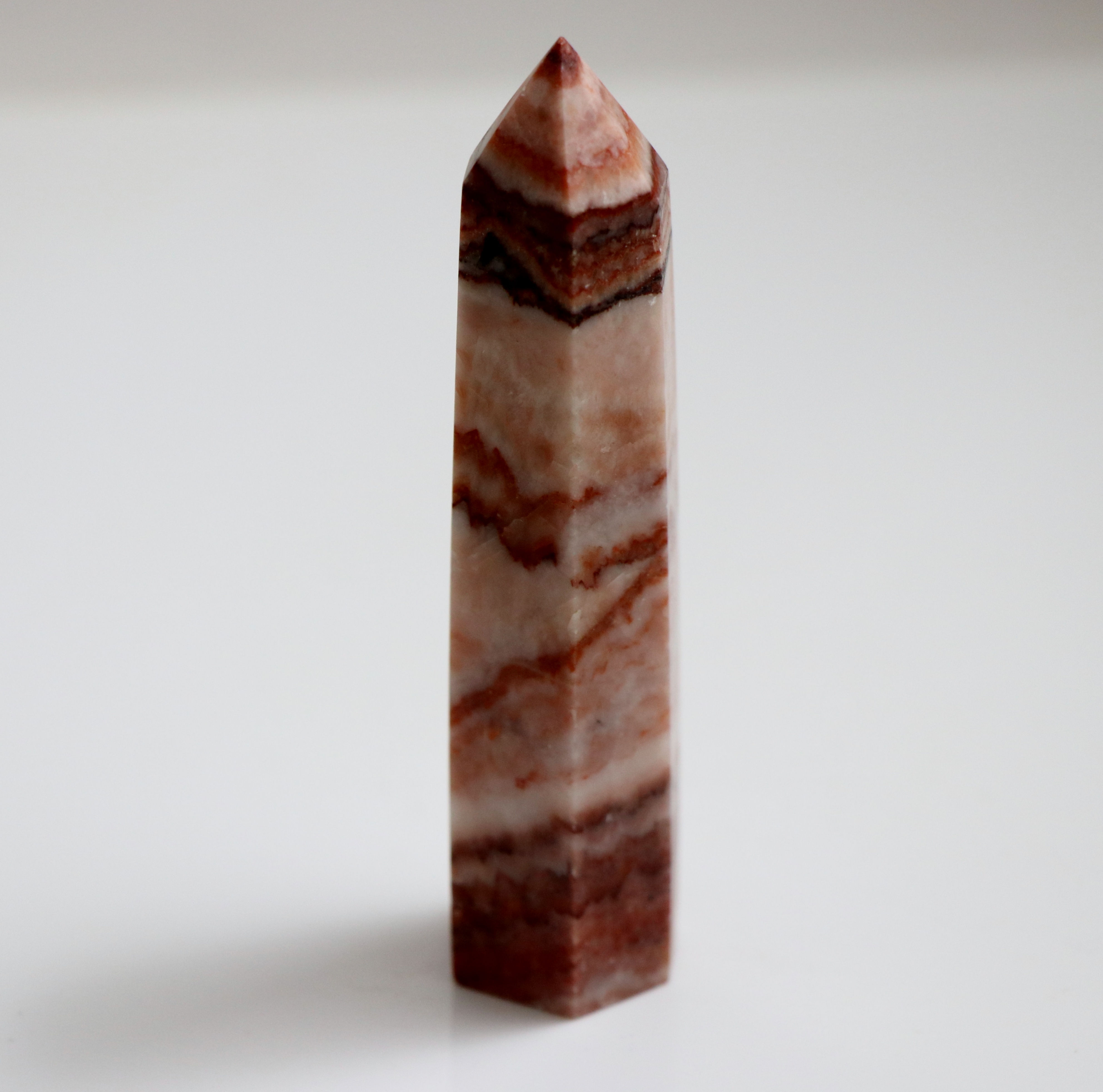 Banded Red Calcite