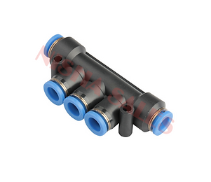 Pneumatic Triple Branch Union