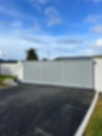 Gray Cantilever Sliding Gate