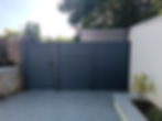 Aluminium side-gate (pedestrian gate) with the matching fence manufactured and installed in Bray by Alustyle x FÁLÚ