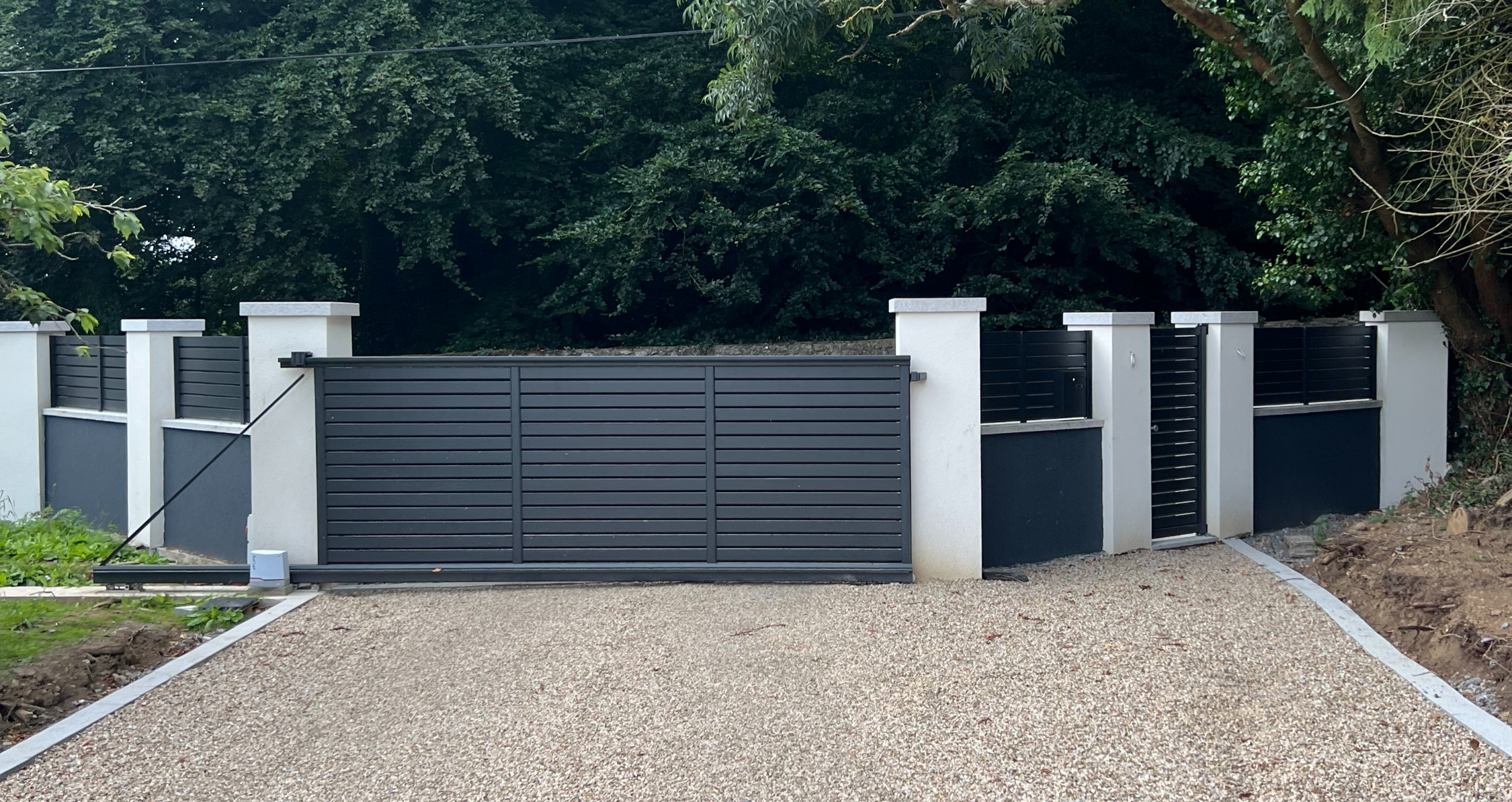 Cantilever Sliding Gate, Fence and Pedestrian Gate