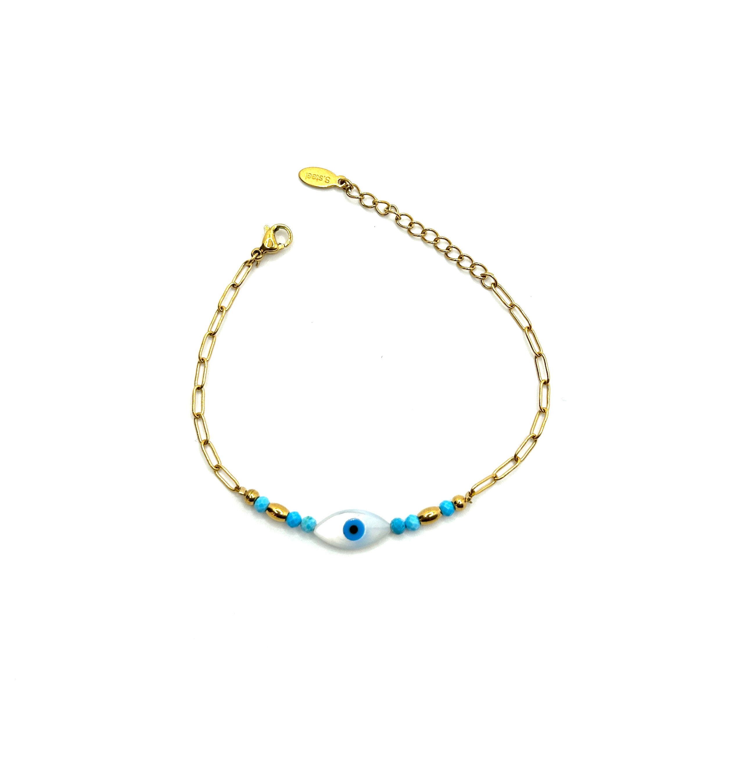 Bracelet Oeil doré ou argenté