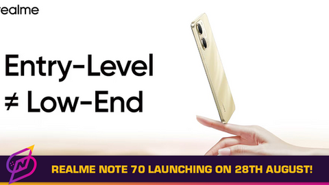 realme Note 70 to Prove Entry-level Doesn’t Mean Compromise; Launching on 28 August!
